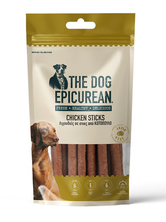 The Dog Epicurean Chicken Sticks Λιχουδιές Σκύλου Κοτόπουλο 100gr