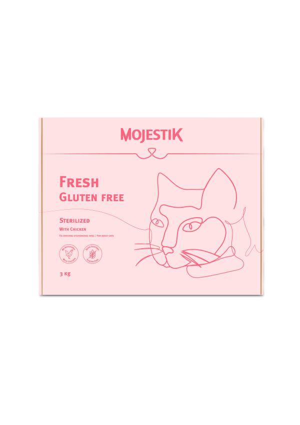 Mojestik FRESH STERILIZED Ενήλικες Στειρωμένες Γάτες 3kg