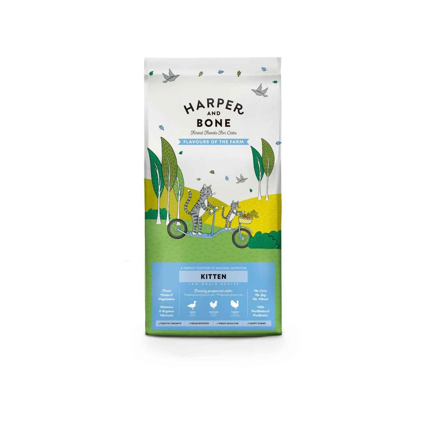 Τροφή για Γατάκια με Κοτόπουλο - Kitten Flavours of the Farm - Harper and Bone 2kg