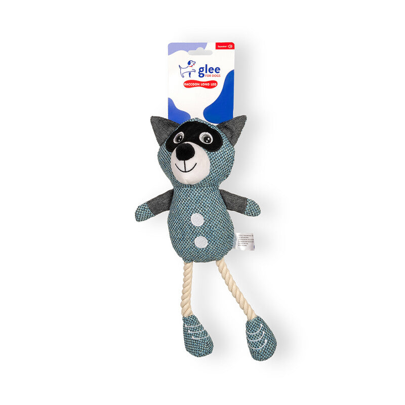 Raccoon Rope Long Leg Squeaky