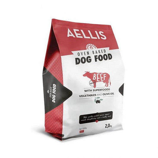 AELLIS Φουρνισμένη Τροφή Ενήλικου Σκύλου OVEN BAKED Φρέσκο Μοσχάρι - Dogful