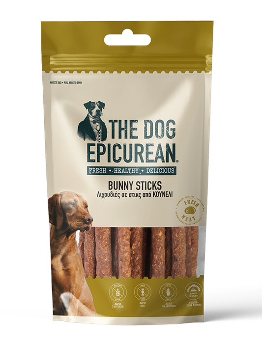 The Dog Epicurean Bunny Sticks 100gr Λιχουδιές Σκύλου Κουνέλι