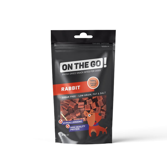 Λιχουδιές Τσέπης Σκύλου ON THE GO BITES RABBIT 25gr