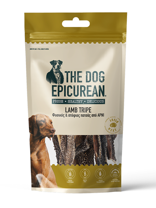 The Dog Epicurean Lamb Tripe 100gr Φυσικός & Ατόφιος Πατσάς Αρνιού