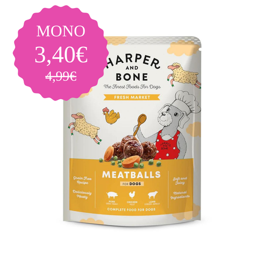 Υγρή Τροφή Σκύλου MEATBALLS FRESH MARKET 300gr - Harper and Bone