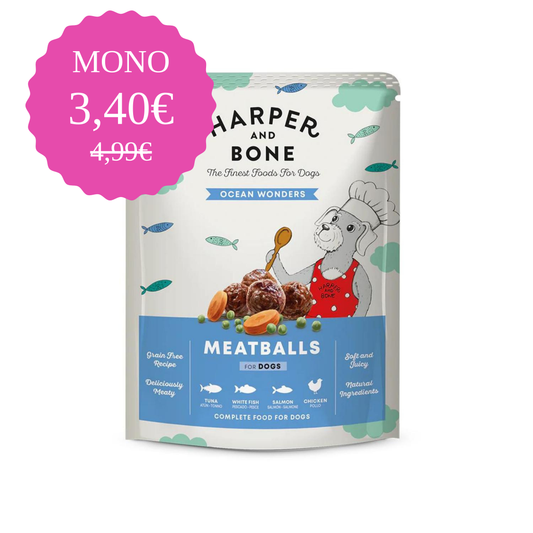 Υγρή Τροφή Σκύλου MEATBALLS OCEAN WONDERS 300gr - Harper and Bone