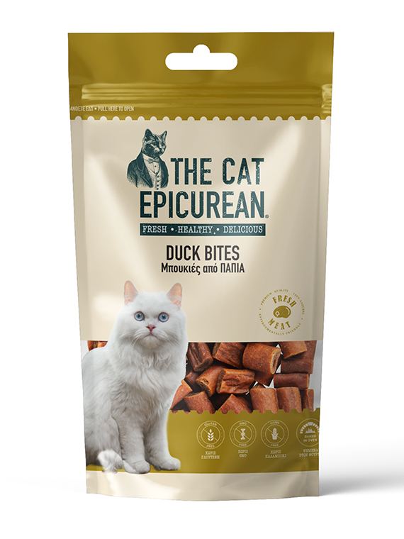 Cat Epicurean Duck Bites 80gr Λιχουδιές Γάτας - Dogful