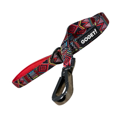 Λουρί GO GET LEASH NEOP/NE HANDLE "KALEIDOSCOPE" Κόκκινο