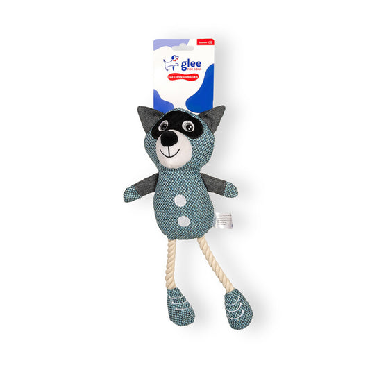 Raccoon Rope Long Leg Squeaky