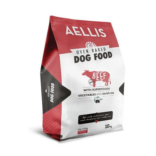 AELLIS Φουρνισμένη Τροφή Ενήλικου Σκύλου OVEN BAKED Φρέσκο Μοσχάρι - Dogful