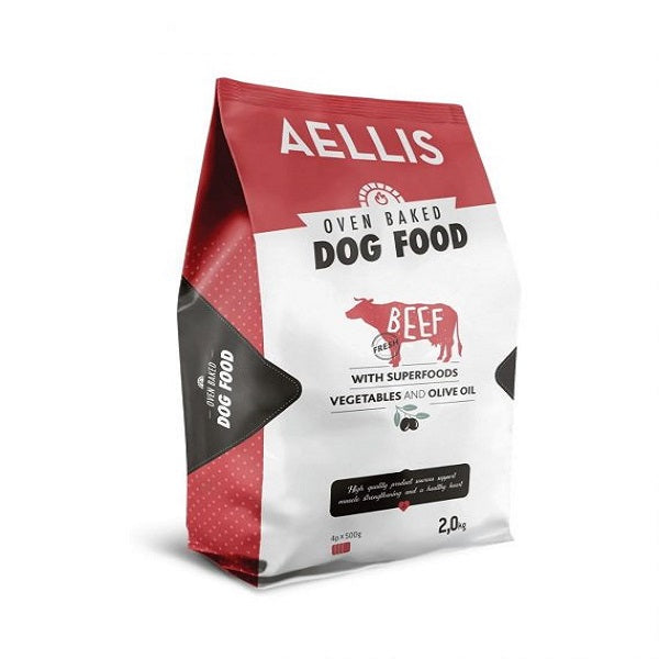 AELLIS Φουρνισμένη Τροφή Ενήλικου Σκύλου OVEN BAKED Φρέσκο Μοσχάρι - Dogful