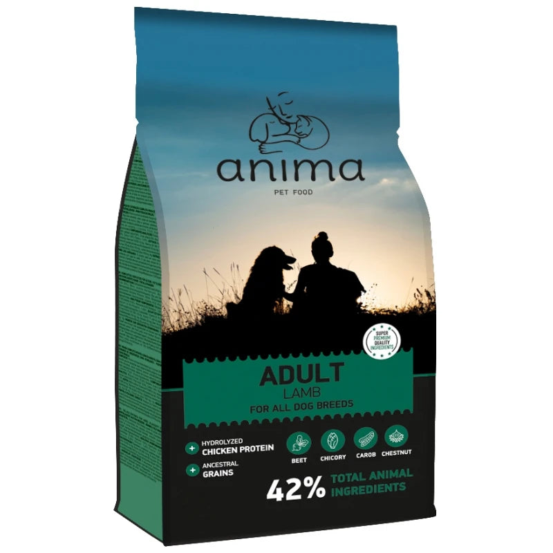 Anima Adult Lamb 14kg με Αρνί για Ενήλικους Σκύλους όλων των Φυλών, θρεπτική ξηρά τροφή για σκύλους.