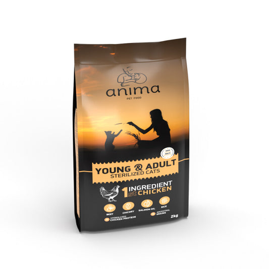 Anima Young & Adult Cats Sterilized Chicken 2kg