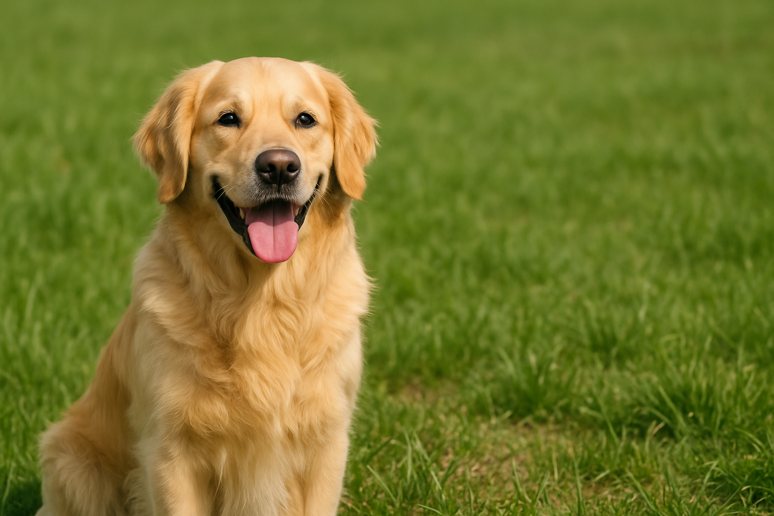 put the dog off-center, a little bit more to the left