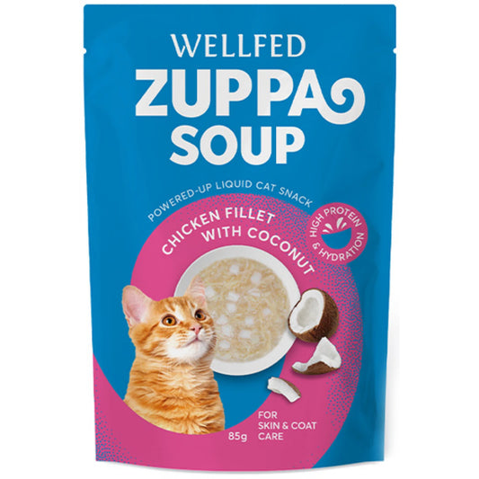 Σούπα Ενυδάτωσης WELLFED ZUPPA SOUP Κοτόπουλο & Καρύδα 85gr