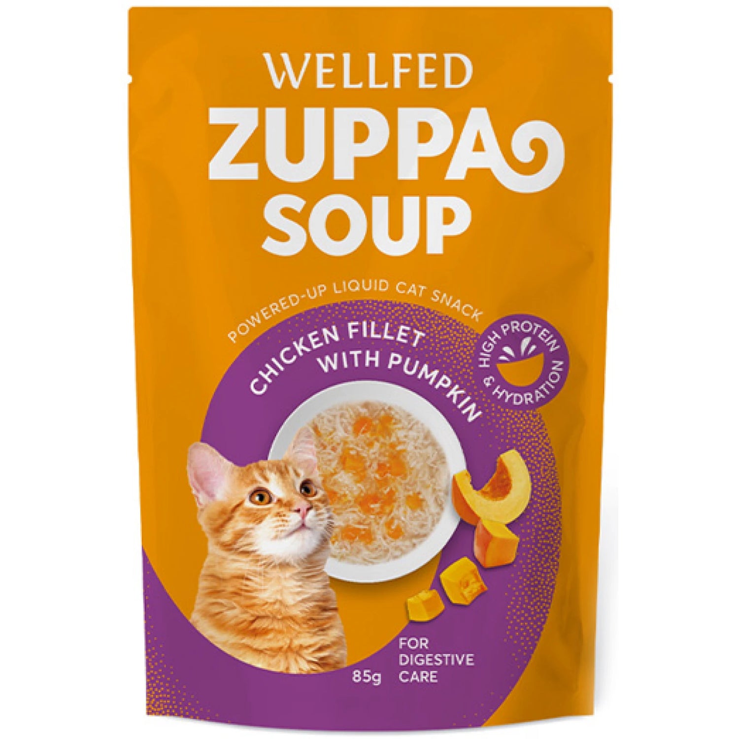 Σούπα Ενυδάτωσης WELLFED ZUPPA SOUP Κοτόπουλο & Κολοκύθα 85gr - Dogful